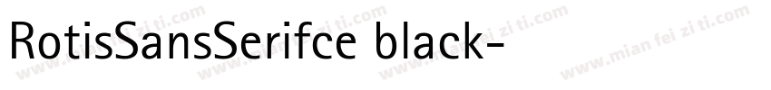 RotisSansSerifce black字体转换
